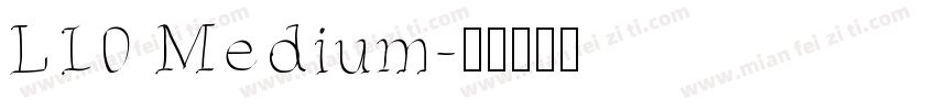 L10 Medium字体转换